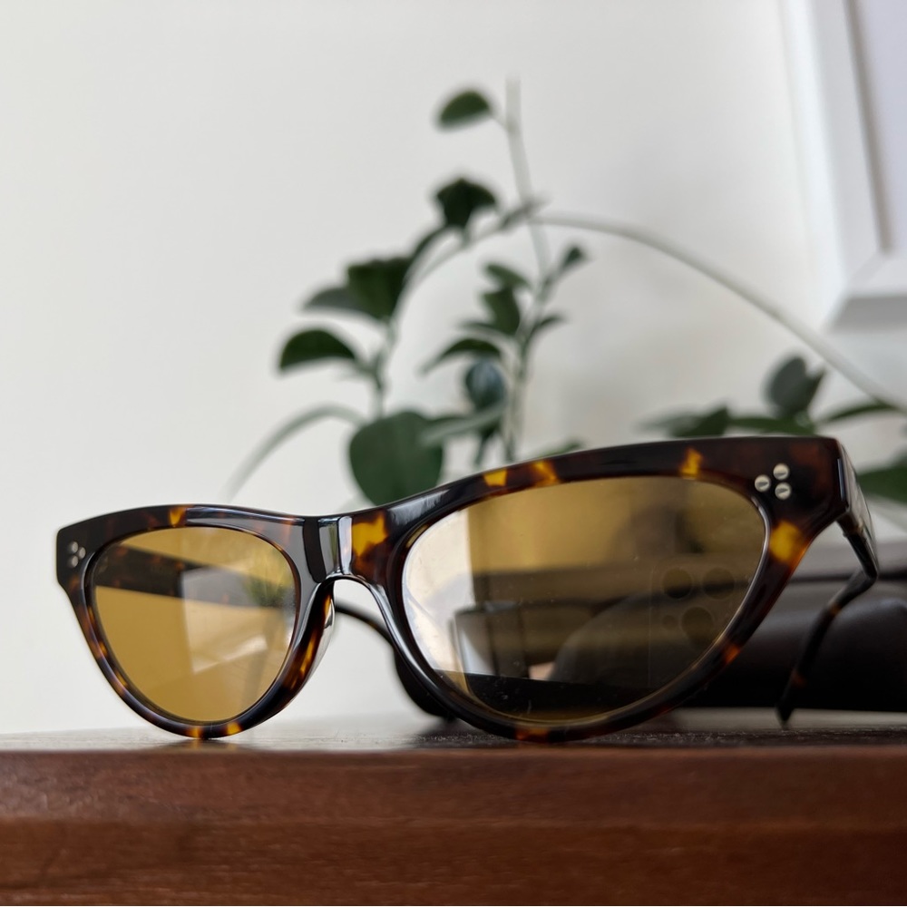 Oliver Peoples cat eye tortoise sunglasses